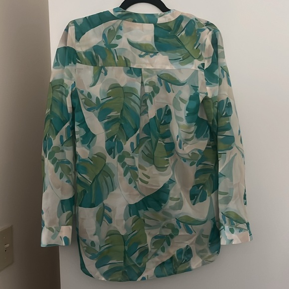 Palm printed button down - Picture 4 of 4